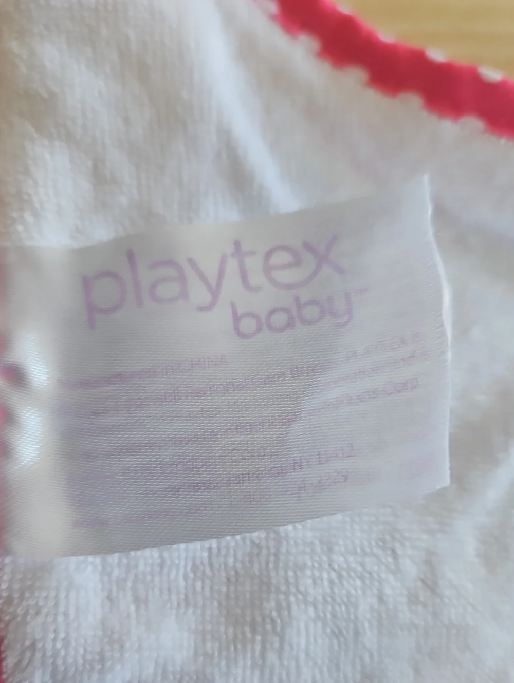 Playtex Pink Baby Bib with 'Sassy Suits Me' Embroidery
